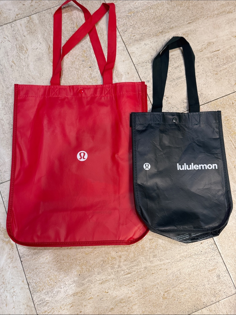 lululemon athletica Red Logo Tote Bag